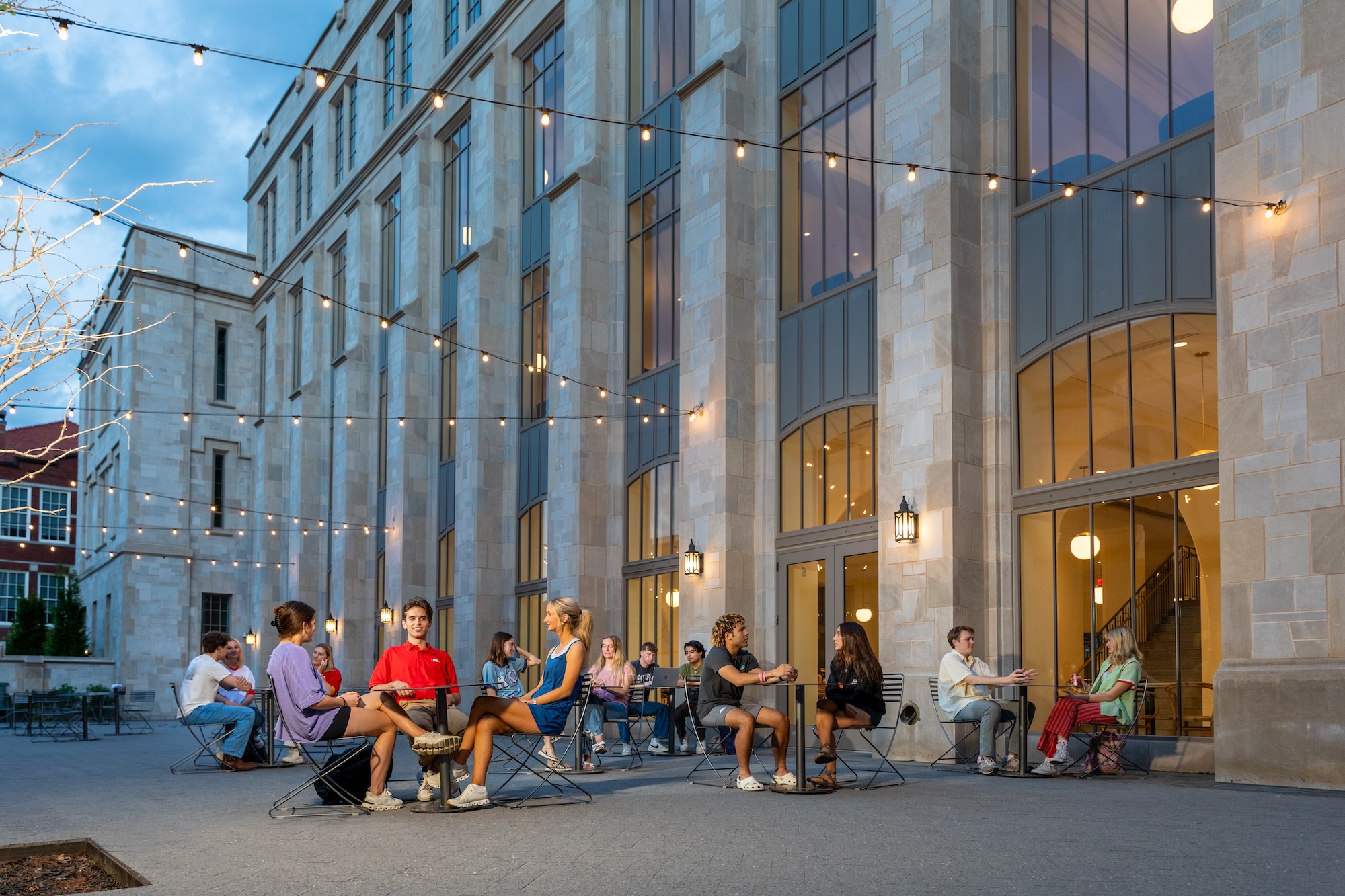 Students on campus