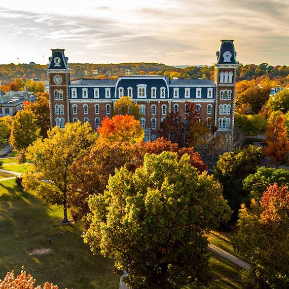 University building on a sunny fall day