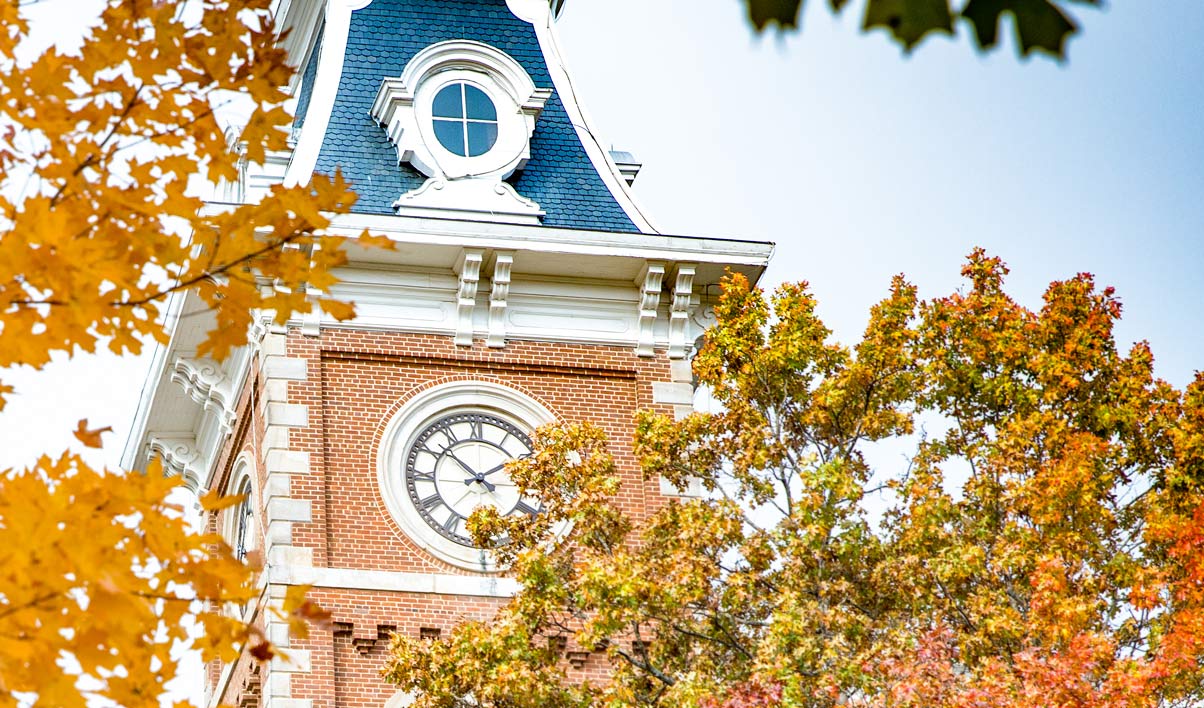 Photo of Old Main clock