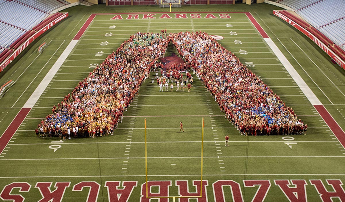 Photo of Students at pep rally