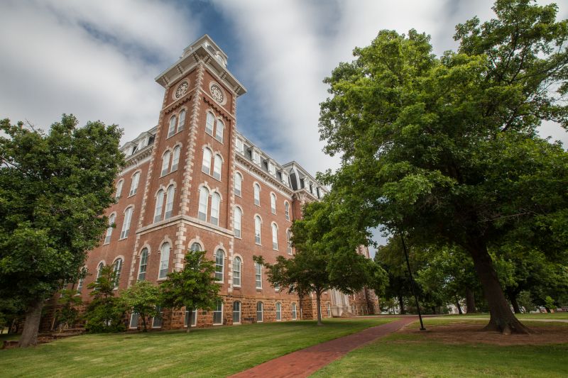 visit old main at the University of Arkansas